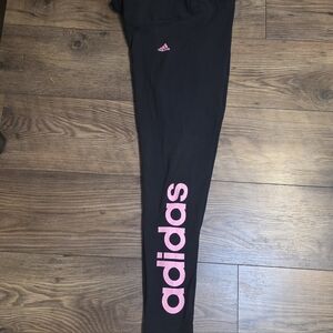 Adidas Women's Leggings in Black with Pink  Size 3x